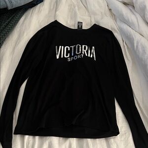 Victoria's Secret Black Long Sleeve Tee